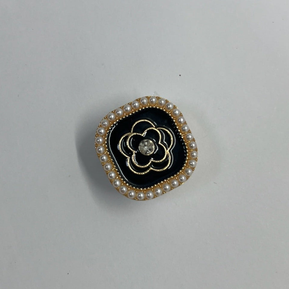 Textured Flower SNAP Charm