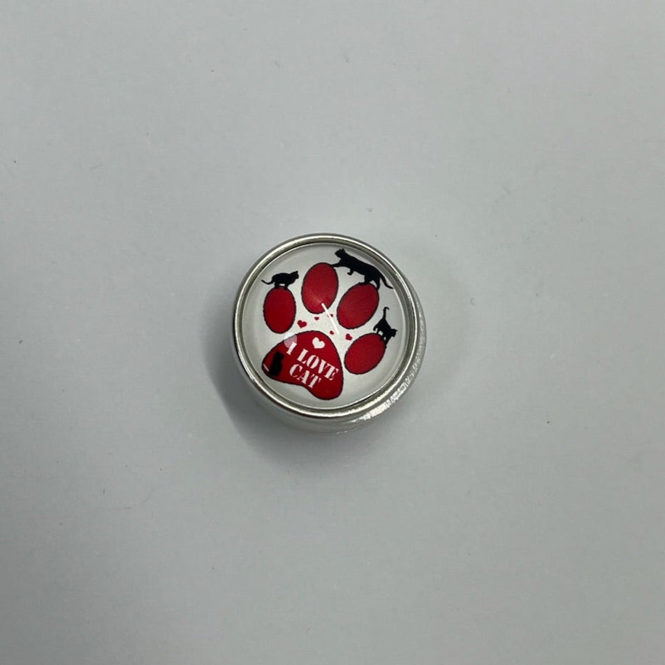 "I love my cat" SNAP Charm