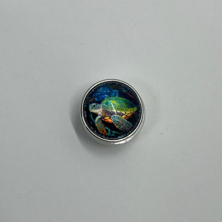 Sea Turtle SNAP charm