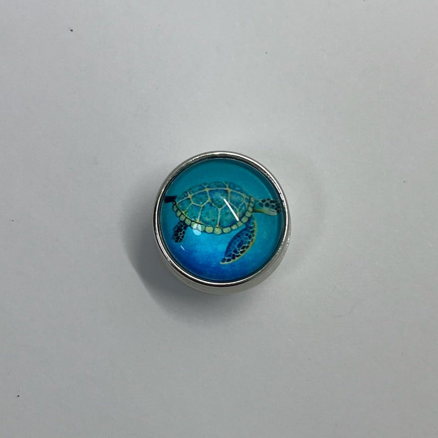 Blue Turtle SNAP Charm