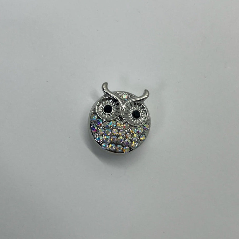 Silver Owl SNAP Charm