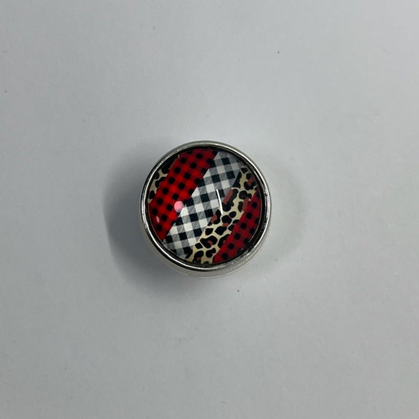 Flannel Cheetah SNAP Charm