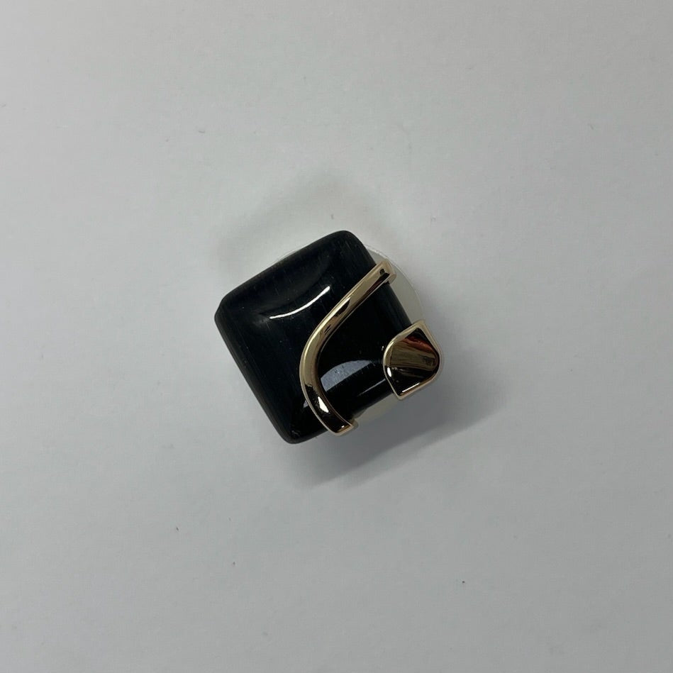Black and Gold SNAP Charm