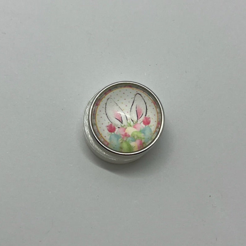 Spring Bunny SNAP Charm