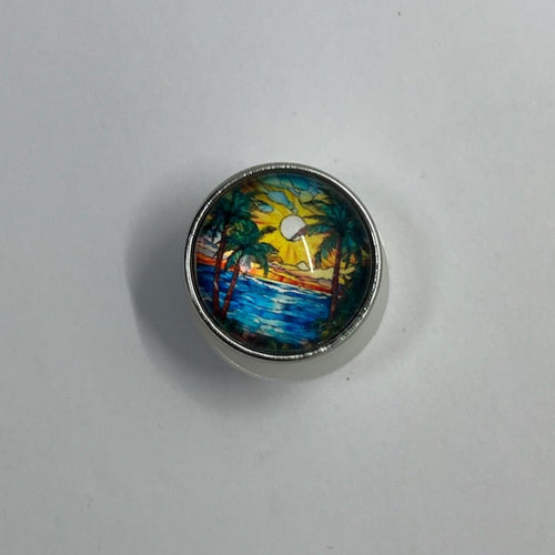 Beach Sunset SNAP Button