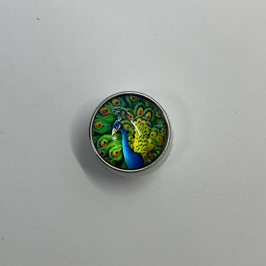 Peacock SNAP Charm