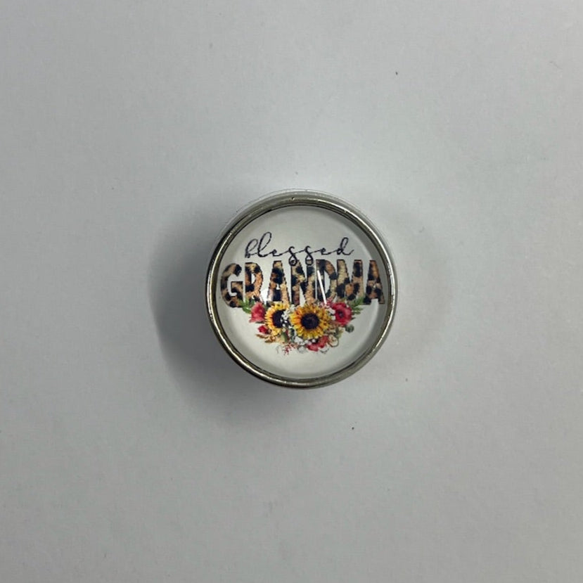 Blessed Grandma SNAP Charm