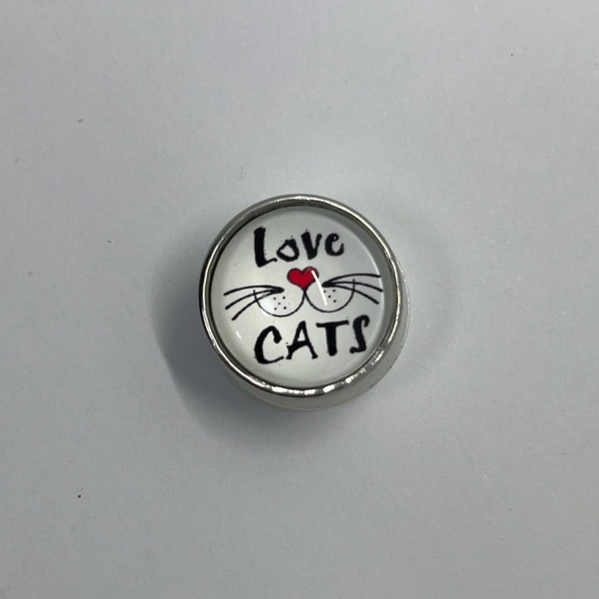 Love CATS SNAP Charm