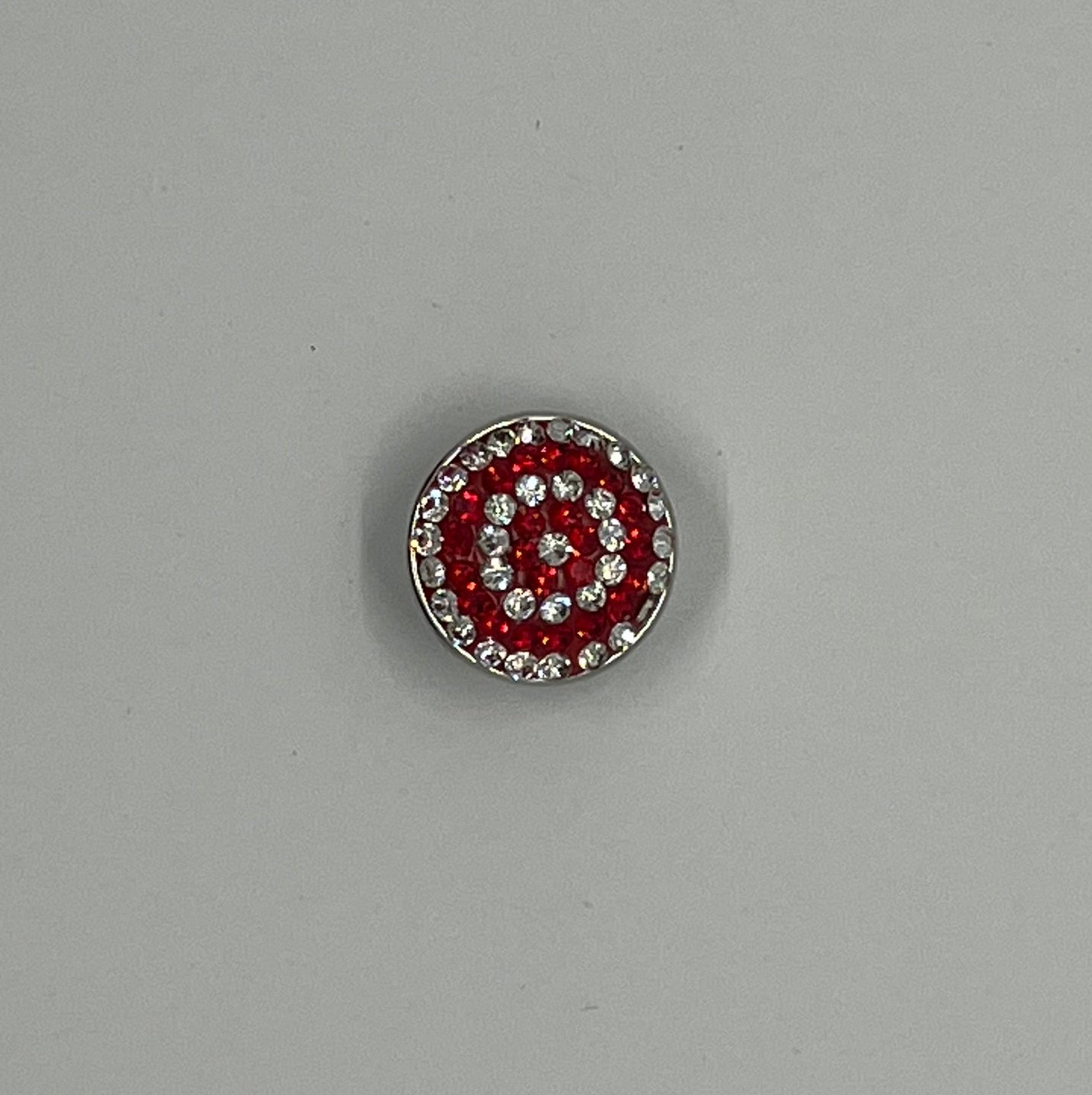 Red Bullseye SNAP Charm
