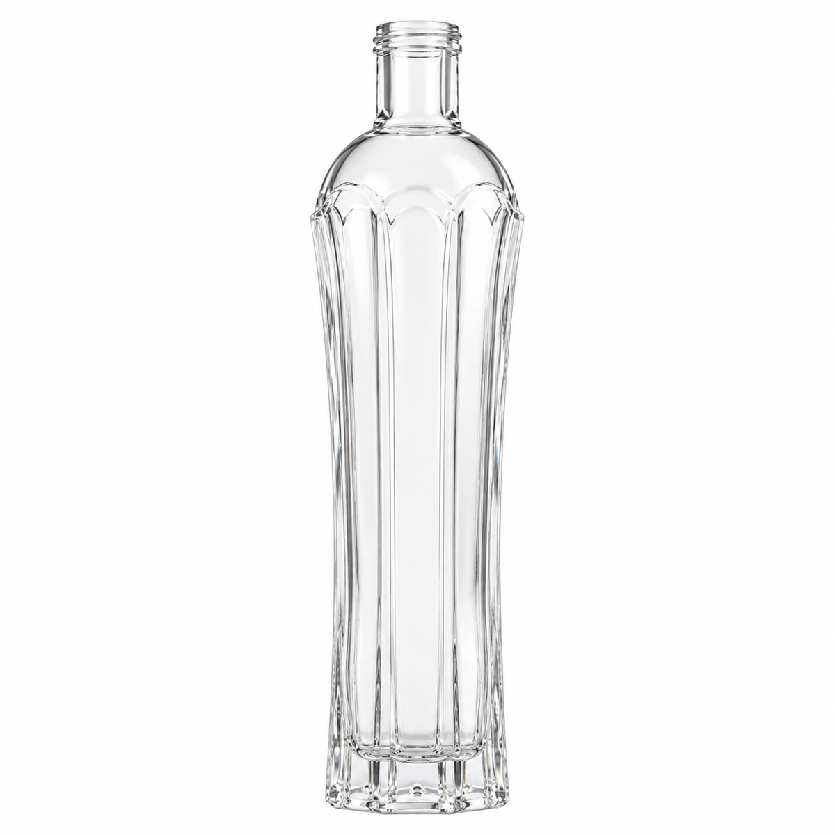 St. Germain bottle shape reference. Finished feeder includes a copper-wire hanger and red feeder base.
